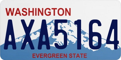 WA license plate AXA5164