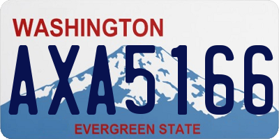 WA license plate AXA5166