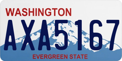 WA license plate AXA5167