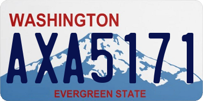 WA license plate AXA5171