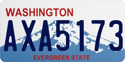 WA license plate AXA5173
