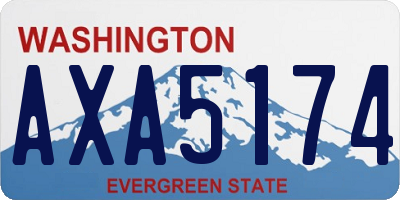 WA license plate AXA5174