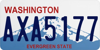 WA license plate AXA5177