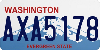 WA license plate AXA5178