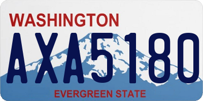 WA license plate AXA5180