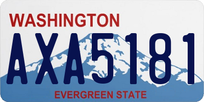 WA license plate AXA5181