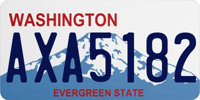 WA license plate AXA5182