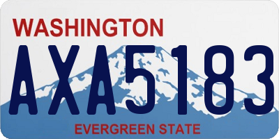 WA license plate AXA5183