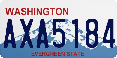 WA license plate AXA5184