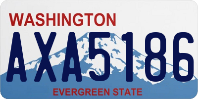 WA license plate AXA5186