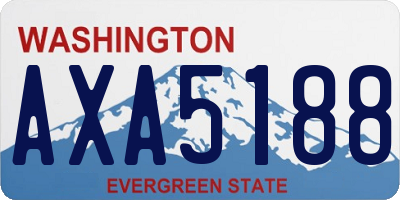 WA license plate AXA5188