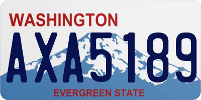 WA license plate AXA5189