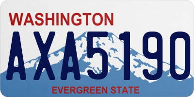 WA license plate AXA5190