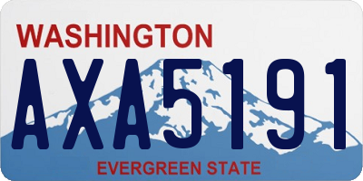 WA license plate AXA5191