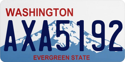 WA license plate AXA5192
