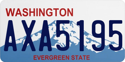 WA license plate AXA5195