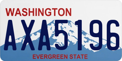 WA license plate AXA5196