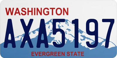 WA license plate AXA5197
