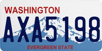 WA license plate AXA5198