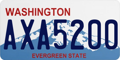 WA license plate AXA5200
