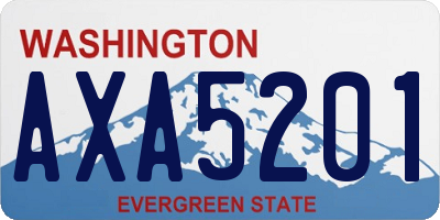 WA license plate AXA5201