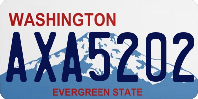 WA license plate AXA5202