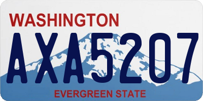 WA license plate AXA5207
