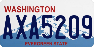 WA license plate AXA5209
