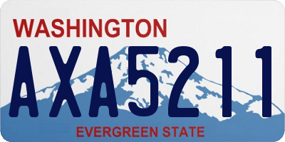 WA license plate AXA5211