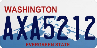 WA license plate AXA5212