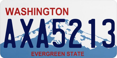 WA license plate AXA5213