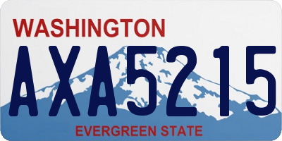 WA license plate AXA5215
