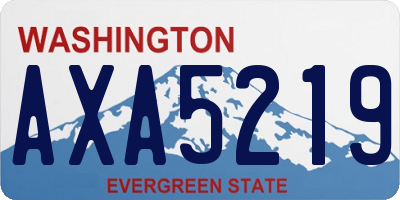 WA license plate AXA5219