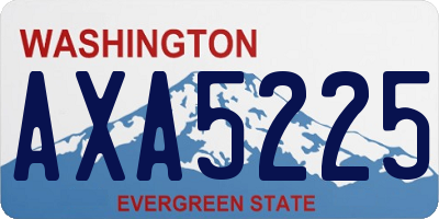 WA license plate AXA5225