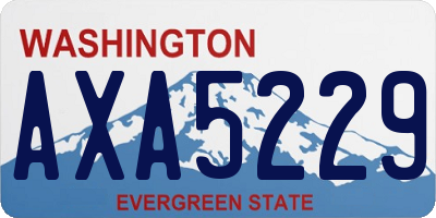 WA license plate AXA5229