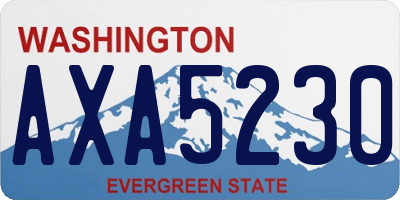 WA license plate AXA5230