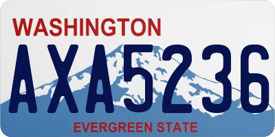 WA license plate AXA5236