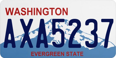 WA license plate AXA5237