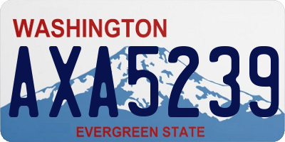 WA license plate AXA5239