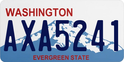 WA license plate AXA5241