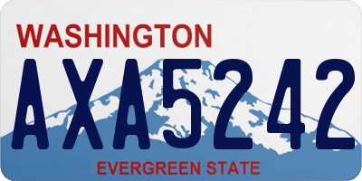 WA license plate AXA5242