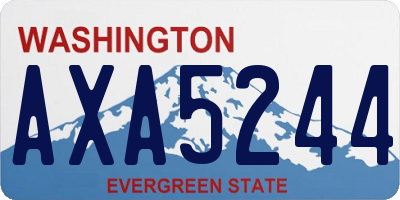 WA license plate AXA5244