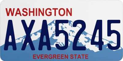 WA license plate AXA5245