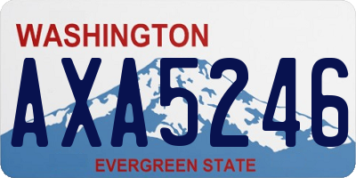 WA license plate AXA5246