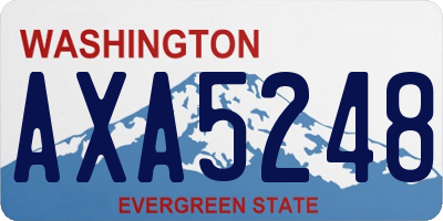 WA license plate AXA5248