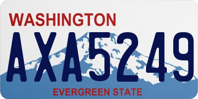 WA license plate AXA5249