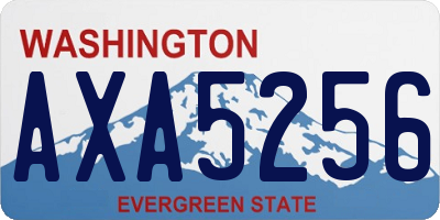 WA license plate AXA5256