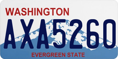 WA license plate AXA5260