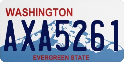 WA license plate AXA5261