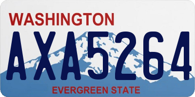 WA license plate AXA5264